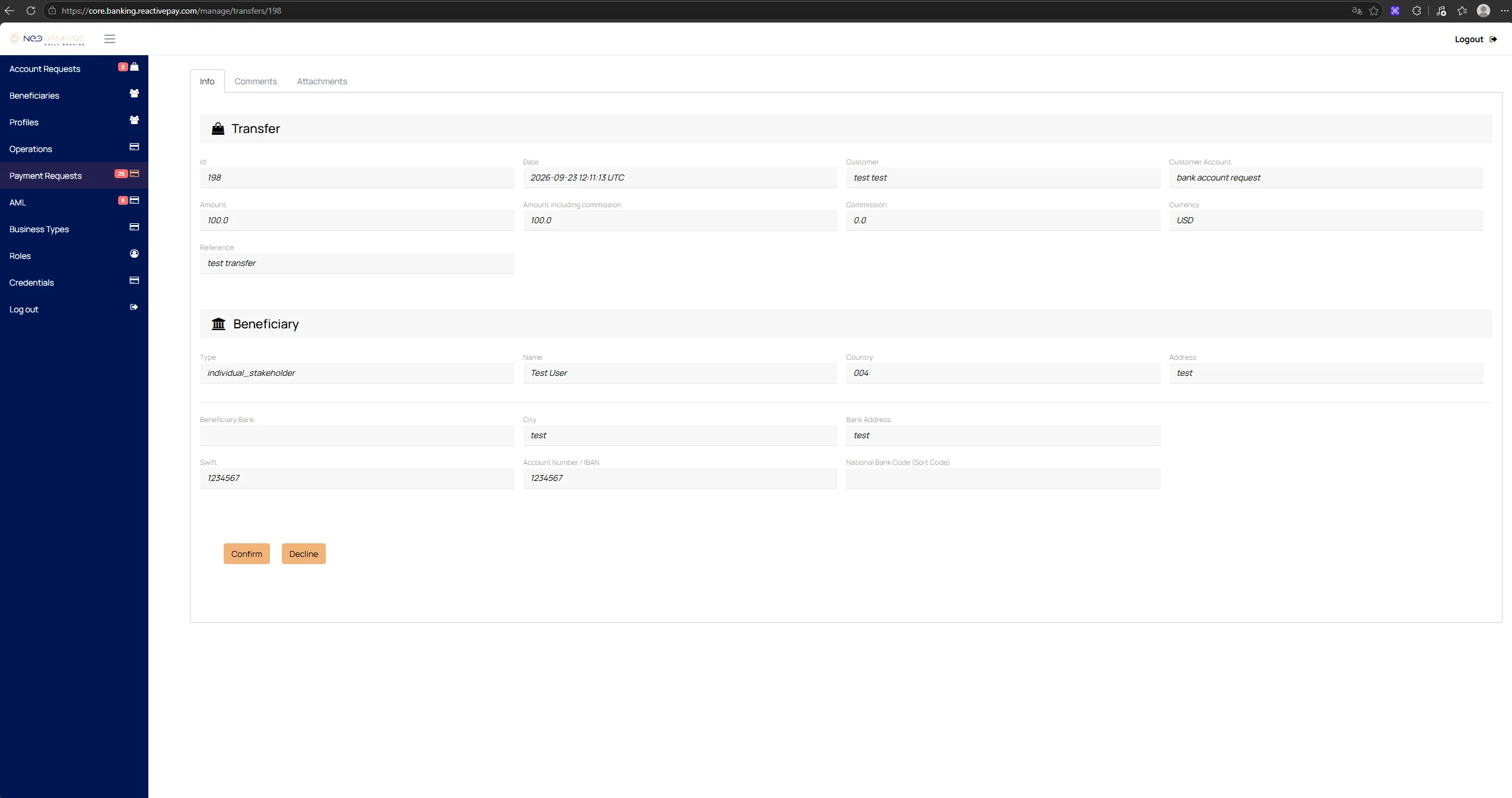 Core — Payment Requests