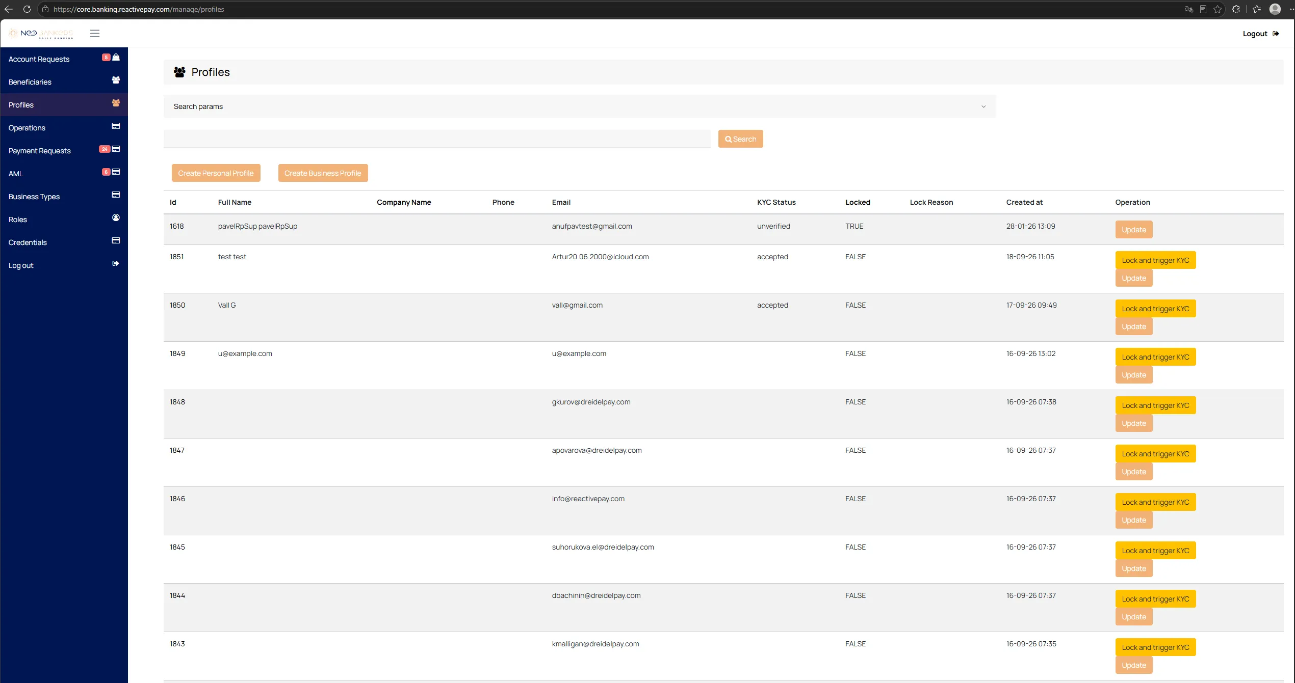 Core — Profiles